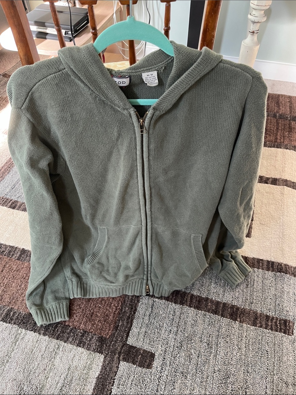 Izod Men  Zip-Up Hooded Sweater